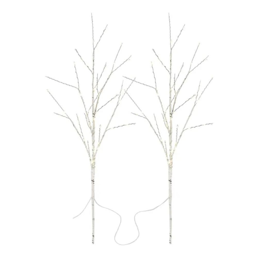 LED-Außen-Weihnachtsdekoration, 100 LEDs, 3×AA, warmweiß, IP44