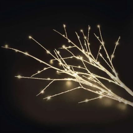 LED-Außen-Weihnachtsdekoration, 100 LEDs, 3×AA, warmweiß, IP44