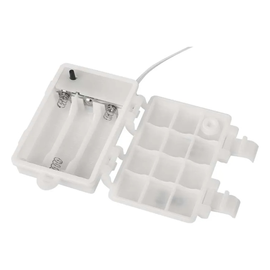 LED-Außen-Weihnachtsdekoration, 100 LEDs, 3×AA, warmweiß, IP44