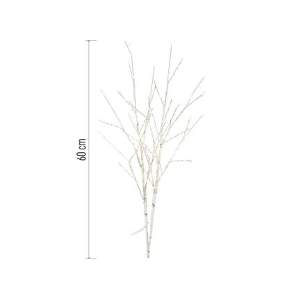 LED-Außen-Weihnachtsdekoration, 100 LEDs, 3×AA, warmweiß, IP44