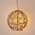 LED-Außen-Weihnachtsdekoration 200xLED/230V Ø 18 cm IP44 warmweiß Kugel/schwarz