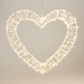 LED Außen-Weihnachtsdekoration 500xLED/6W/230V 36 cm IP44 warmweiß Herz/weiß