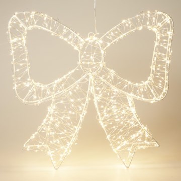 LED-Außen-Weihnachtsdekoration 720xLED/6W/230V 46 cm IP44 warmweiß Schleife/weiß