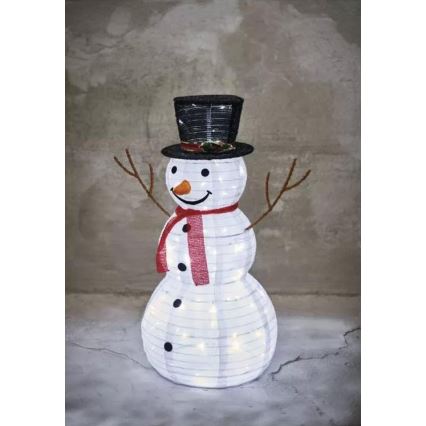 LED Außen-Weihnachtsdekoration 80xLED/2,25W/4,5/230V IP44 90 cm Schneemann