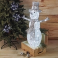LED Außen-Weihnachtsdekoration 80xLED/3,6W/230V IP44 82 cm Schneemann