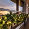 LED-Außen-Weihnachtsdekoration Girlande 80xLED/3xAA 500 cm IP44
