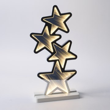 LED Außen-Weihnachtsdekoration LED/3,6W/230V IP44 warmweiß Sterne