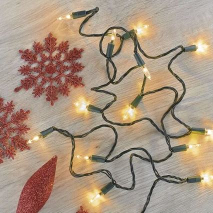 LED Außen-Weihnachtslichterkette 150xLED/27,35m IP44 Vintage