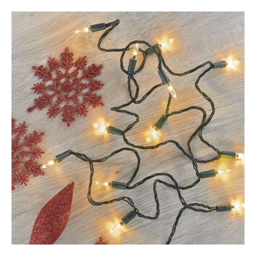 LED Außen-Weihnachtslichterkette 150xLED/27,35m IP44 Vintage