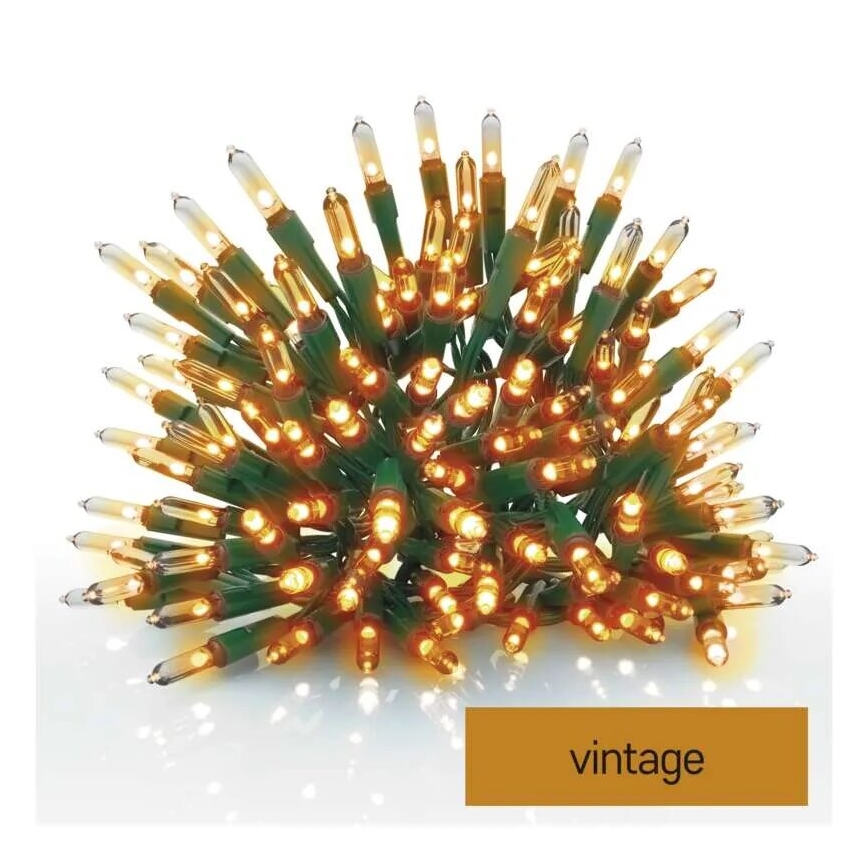 LED Außen-Weihnachtslichterkette 150xLED/27,35m IP44 Vintage