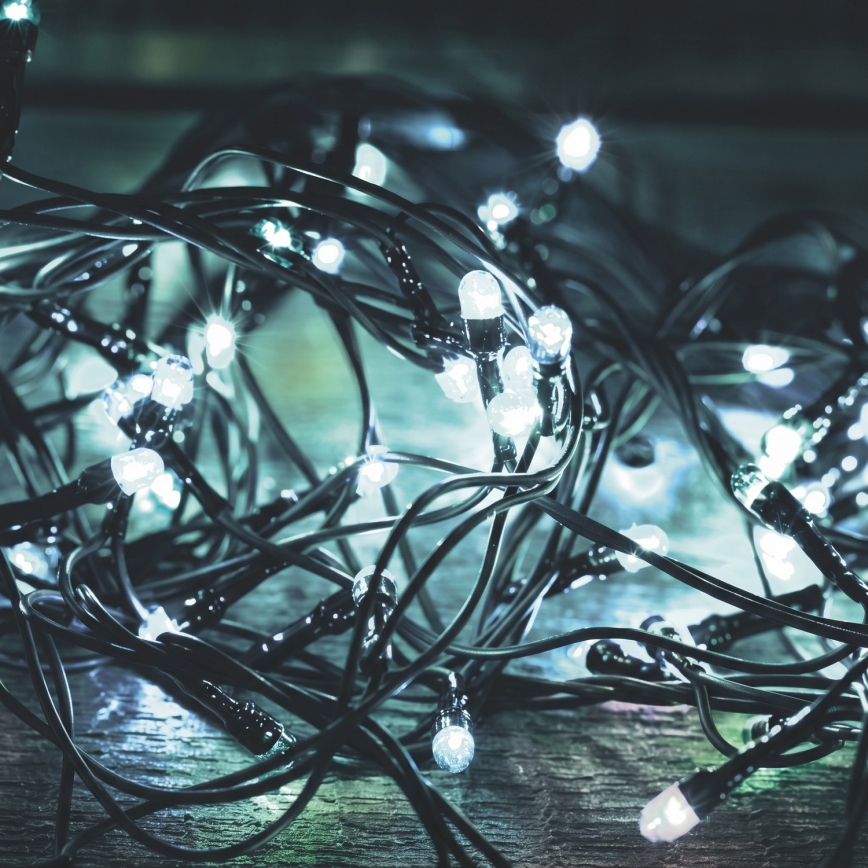LED-Außen-Weihnachtslichterkette 1000xLED/230V 8 Funktionen 75 m IP44 kaltweiß