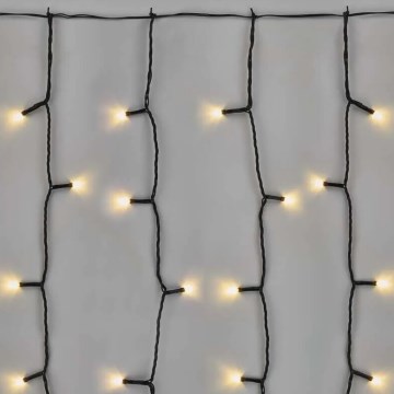 LED-Außen-Weihnachtslichterkette 100xLED/1x2m IP44 warmweiß
