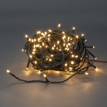 LED-Außen-Weihnachtslichterkette 180xLED/7 Funktionen 16,5 m IP44 warmweiß