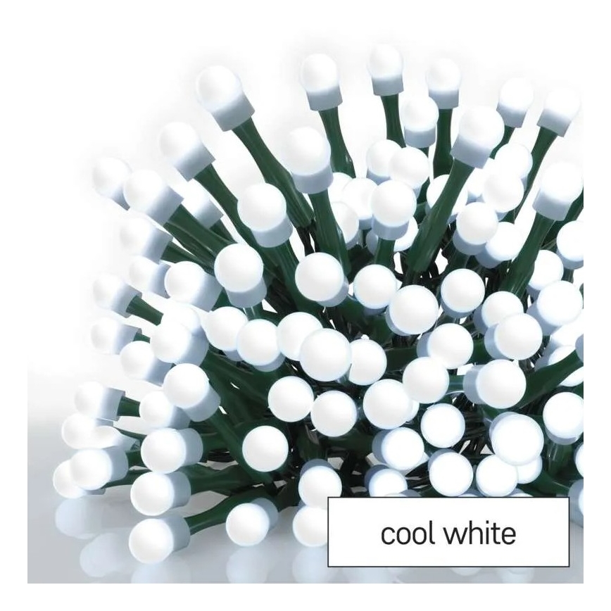 LED-Außen-Weihnachtslichterkette, 480 LEDs / 8 Funktionen, 53 m, kaltweiß, IP44