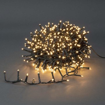 LED Außen-Weihnachtslichterkette 560xLED/7 Funktionen 14m IP44 warmweiß