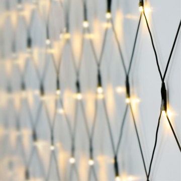 LED Außen Weihnachtsvorhang 320xLED/230V 3x1,5 m IP44 warmweiß