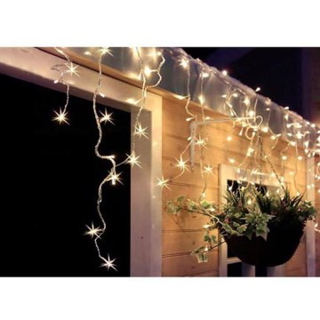 LED Außen-Weihnachtsvorhang 360xLED/8 Funktionen 15m IP44 warmweiß