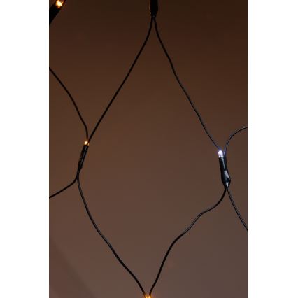 LED Außen-Weihnachtsvorhang NET 240xLED/7,2W/230V 1,5x2 m IP44 warmweiß