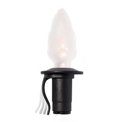 LED-Außen-Girlande CONE FILAMENT 20xE10 19m mehrfarbig/warmweiß IP44, hergestellt in der EU