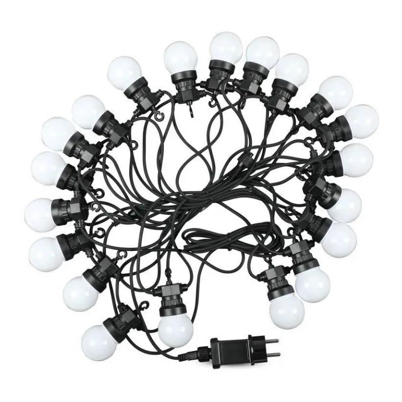 LED-Außenkette STRING 10m 20xLED/0,5W/24/230V 3000K IP44