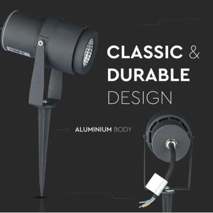 LED Außenlampe LED/12W/230V 4000K anthrazit IP65