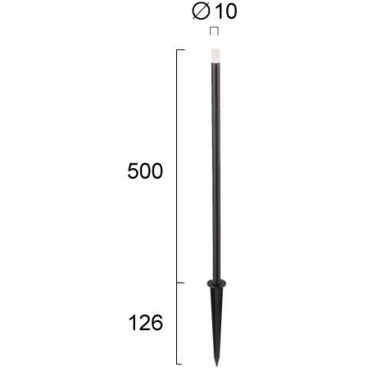LED-Außenleuchte BAR LED/1W/24V IP65 schwarz