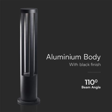 LED-Außenleuchte LED/10W/230V 3000K IP65 80 cm schwarz