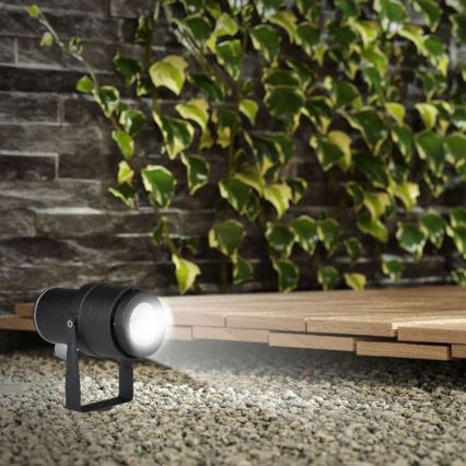 LED-Außenleuchte LED/12W/100-240V IP65 schwarz - grünes Licht