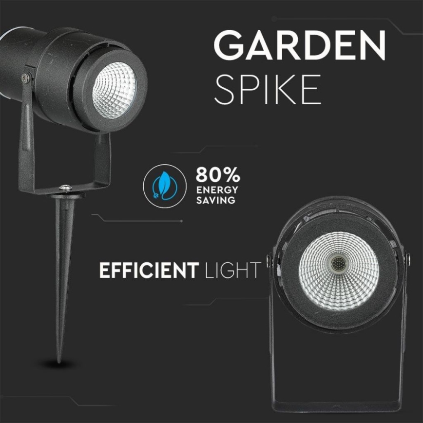 LED-Außenleuchte LED/12W/100-240V IP65 schwarz - grünes Licht