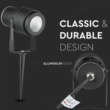 LED-Außenleuchte LED/12W/100-240V IP65 schwarz - grünes Licht