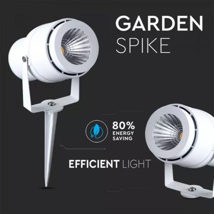 LED-Außenleuchte LED/12W/100-240V IP65 weiß - grünes Glas