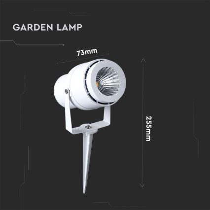 LED-Außenleuchte LED/12W/110-240V IP65 3000K weiß