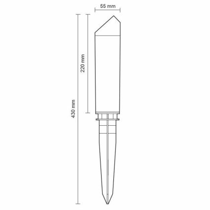 LED-Außenleuchte LED/3W/230V 2800K IP65