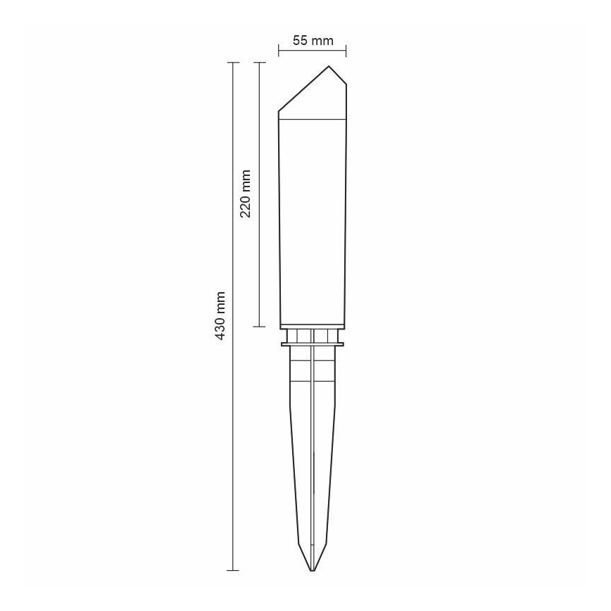 LED-Außenleuchte LED/3W/230V 2800K IP65