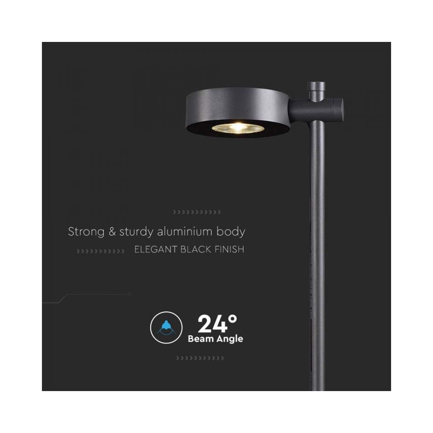 LED-Außenleuchte LED/7W/230V 4000K IP65 schwarz