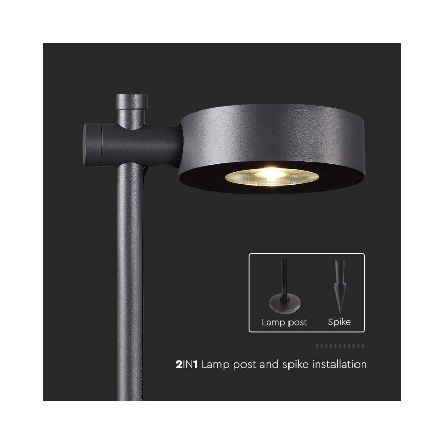 LED-Außenleuchte LED/7W/230V 4000K IP65 schwarz