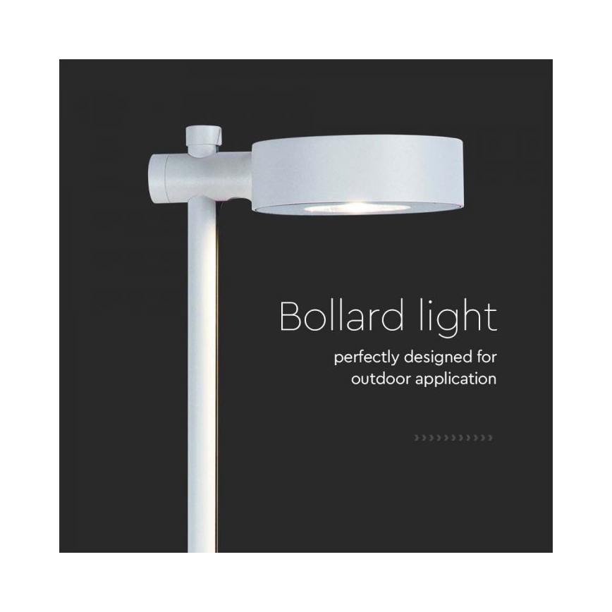 LED-Außenleuchte LED/7W/230V 4000K IP65 weiß 102 cm