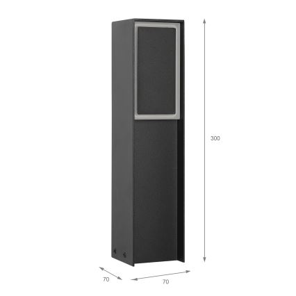 LED Außenleuchte MODO LED/4,8W/230V 4000K IP54 30 cm schwarz