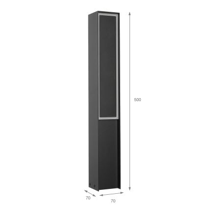 LED-Außenleuchte MODO LED/8W/230V 4000 K IP54 50 cm schwarz