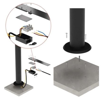 LED-Außenleuchte NIKA LED/12,5W/230V IP44 50 cm