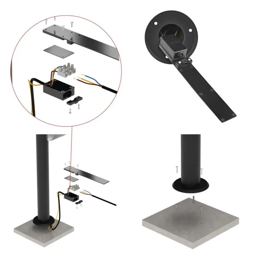 LED-Außenleuchte NIKA LED/12,5W/230V IP44 80 cm