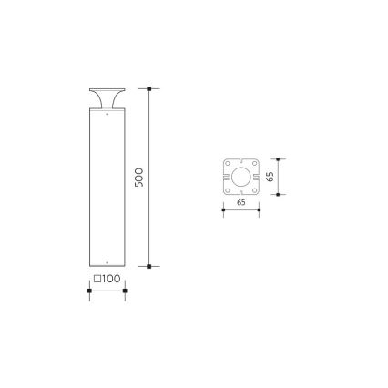 LED-Außenleuchte ORNELA LED/6W/230V 3000K IP54 braun