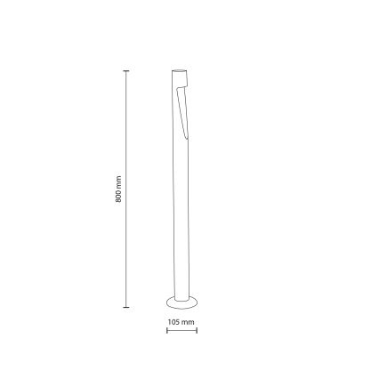 LED Außenleuchte SENA L LED/5W/230V IP65 80 cm beige