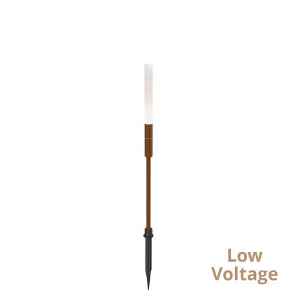 LED-Außenleuchte STICK LED/1,5W/24V IP65 braun