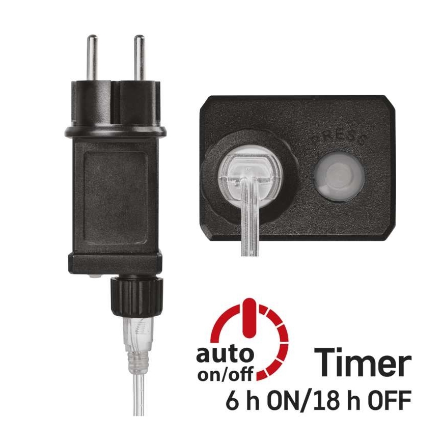 LED  Außenlichterkette 100xLED/15m IP44 kaltweiß