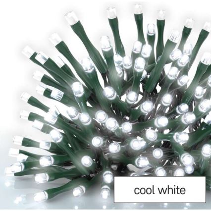 LED-Außenlichterkette 40 LEDs/9 m IP44 kaltweiß