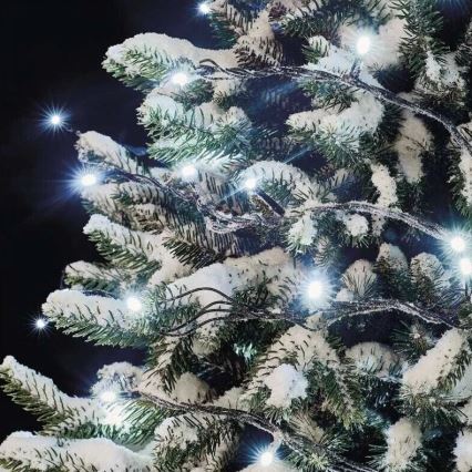 LED-Außenlichterkette, 50 LEDs / 5 m, IP44, kaltweiß