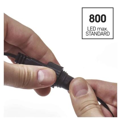 LED-Außenlichterkette, 50 LEDs / 5 m, IP44, kaltweiß