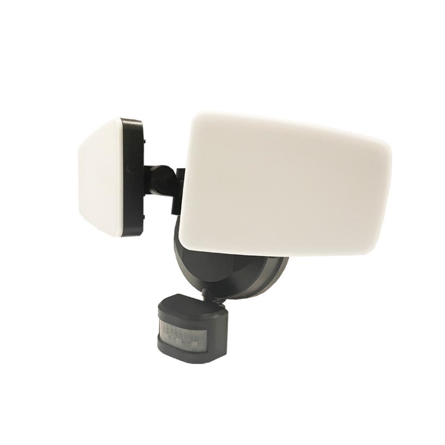 LED-Außenstrahler mit Sensor LED/24W/230V 3000/4000/6000K IP54 schwarz