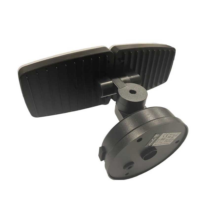 LED-Außenstrahler mit Sensor LED/24W/230V 3000/4000/6000K IP54 schwarz